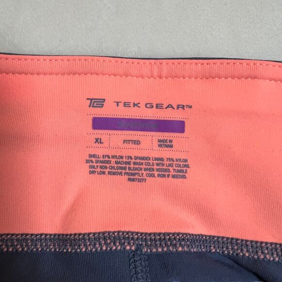 Tek Gear Mid Rise Pull On Capri Workout Leggings Size XL Gym Athletic Sports - Picture 4 of 8